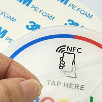 Google NFC Review Card Acrylic Sticker