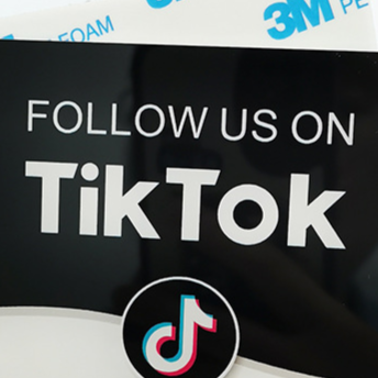 TikTok NFC Review Card Acrylic Sticker
