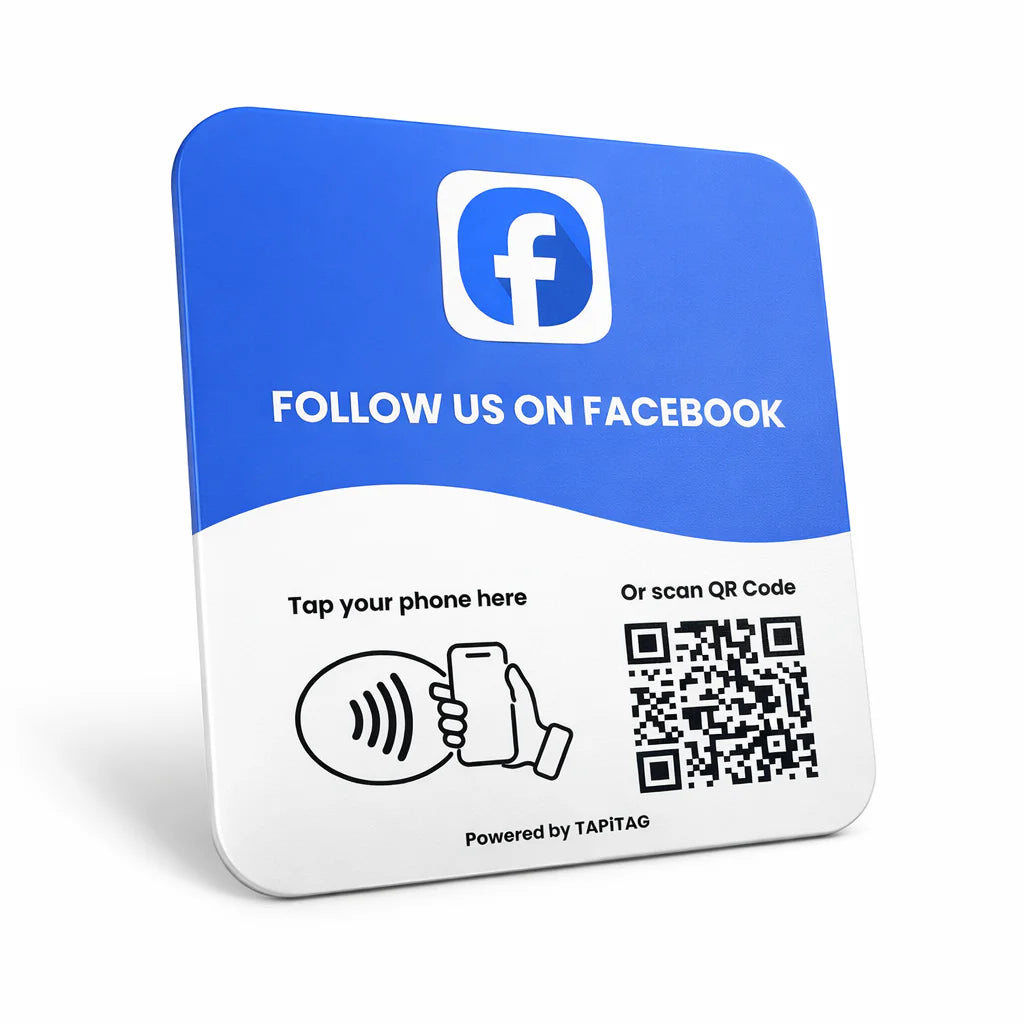 Facebook NFC Review Card Acrylic Sticker