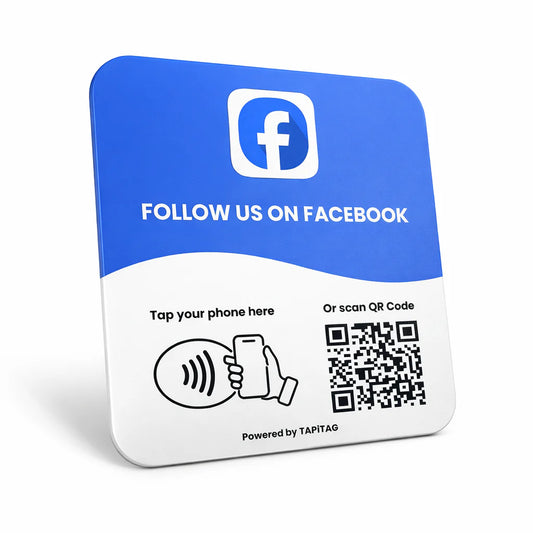 Facebook NFC Review Card Acrylic Sticker
