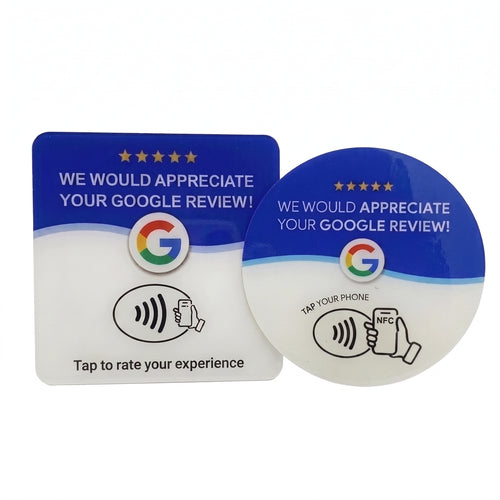 Google NFC Review Card Acrylic Sticker