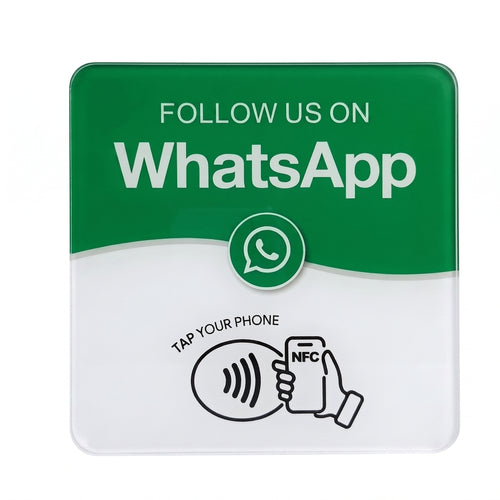 WhatsApp NFC Card Acrylic Sticker