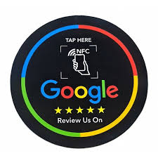 Google NFC Review Card Acrylic Sticker