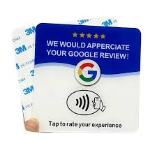 Google NFC Review Card Acrylic Sticker