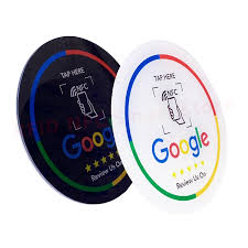 Google NFC Review Card Acrylic Sticker