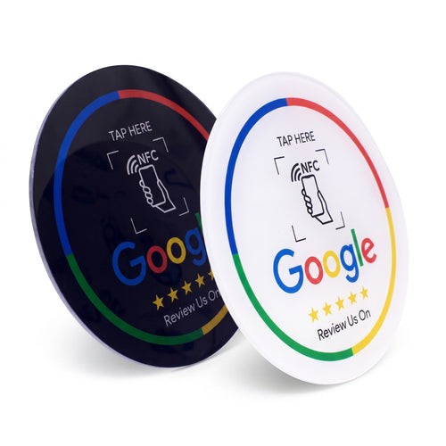 Google NFC Review Card Acrylic Sticker